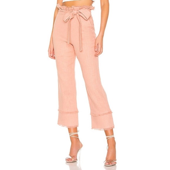 Lovers + Friends Pants - REVOLVE LOVERS & FRIENDS Annette Linen Paperbag Pant